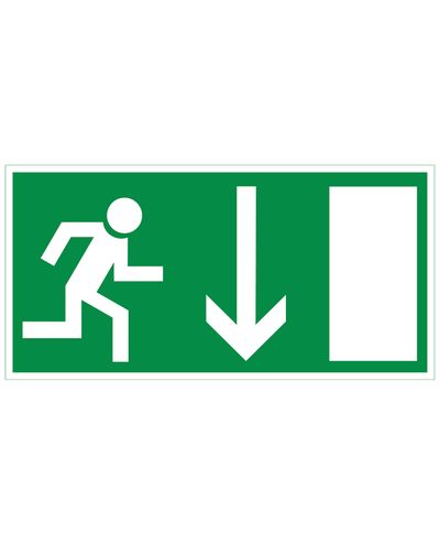 Väljapääsutee all, Plastikust tagurduspeegeldav 1 mm, 300x150 mm Väljapääsutee all, Plastikust tagurduspeegeldav 1 mm, 300x150 mm