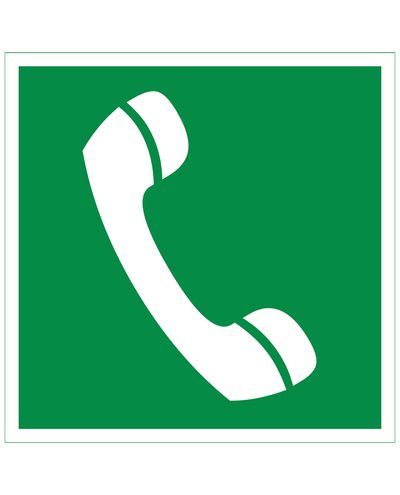 Hädaabitelefon, helkurkleebis, 200x200 mm