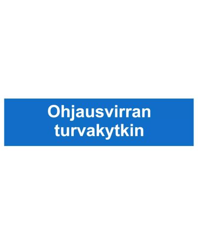 Juhtvoolu turvalüliti, kleebis, 400x100 mm