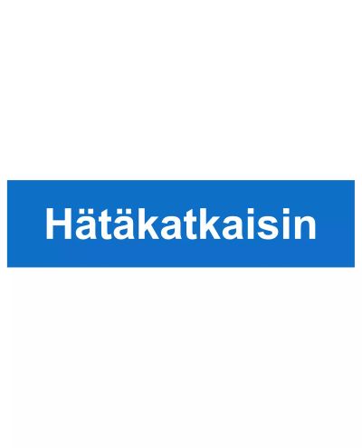 Hädaabinupp, plastik 1 mm, 400x100 mm Hädaabinupp, plastik 1 mm, 400x100 mm