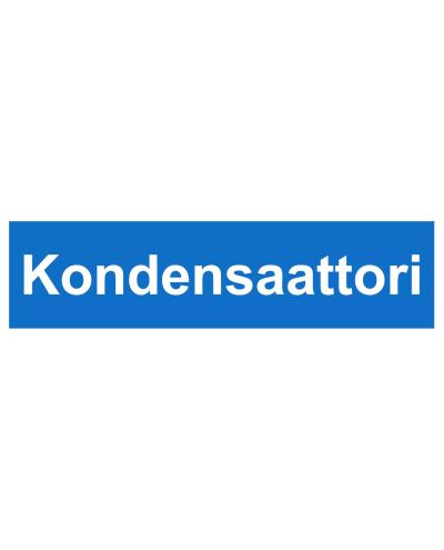 Kondensaator, kleebis, 400x100 mm