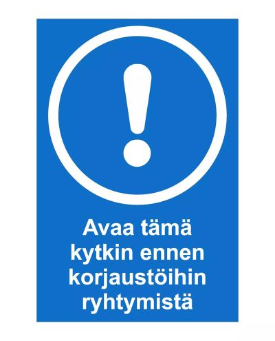 Ava see lüliti, kleebis, 200x300 mm