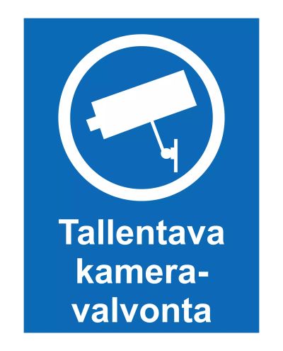 Salvestav kaameravalve, kleebis, 200x300 mm