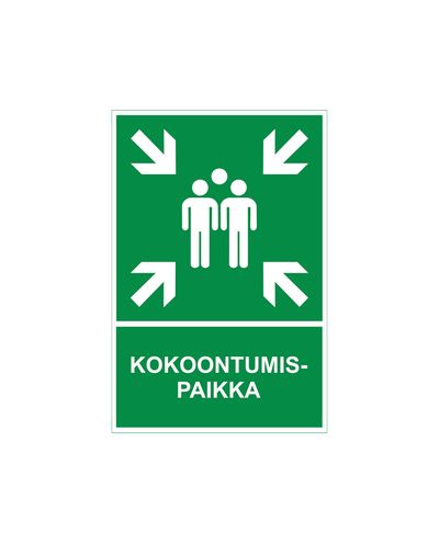 Kohtumispaik, Helkurkleebis, 200x300 mm