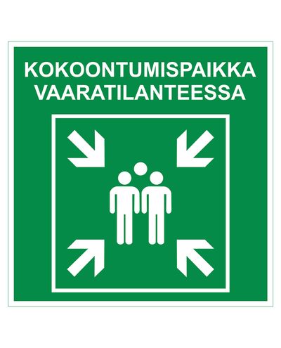 Kohtumispaik, Helkurkleebis, 200x200 mm