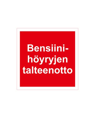 Bensiiniaurude regenereerimine, kleebis, 200x200mm