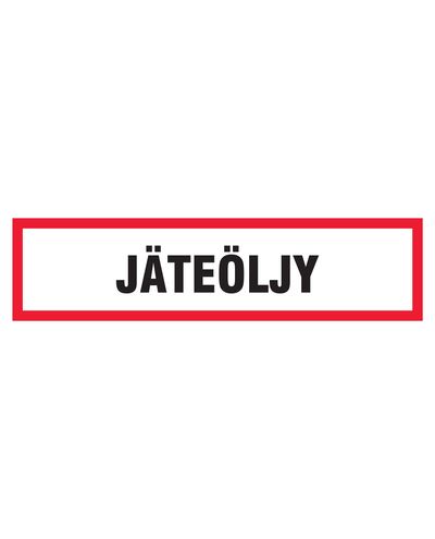 Jäätmeõli, kleebis, 400x100 mm