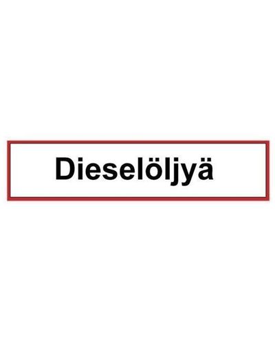 Diiselõli, kleebis, 400x100 mm