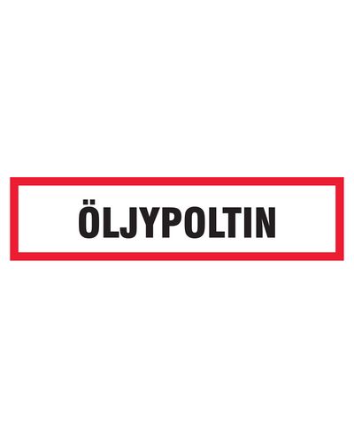 Õlipõleti, kleebis, 400x100 mm