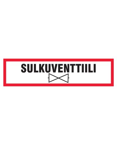 Sulgeventiil, kleebis, 400x100 mm