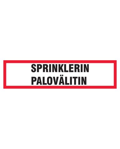 Sprinkleri tuleleotusseade, kleebis, 400x100 mm