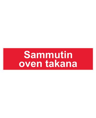 Tulekustuti ukse taga, kleebis, 400x100 mm