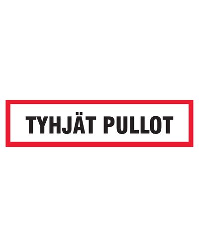 Tühjad pudelid, kleebis, 400x100 mm