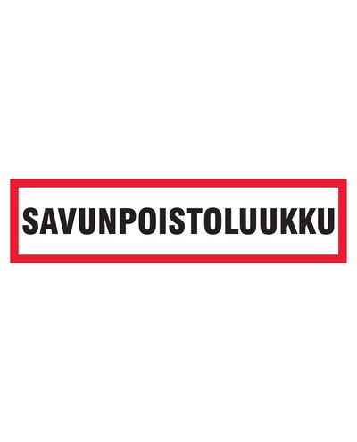 Suitsuärastusluuk, kleebis, 400x100 mm