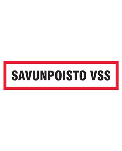 Suitsueemaldus vss, kleebis, 400x100 mm