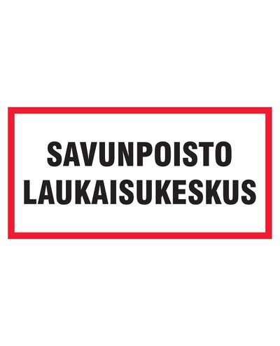 Suitsueemalduskeskus, kleebis, 400x200 mm