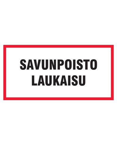 Suitsueemaldusava, kleebis, 400x200 mm