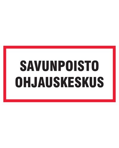 Suitsueemalduskeskus, kleebis, 400x200 mm