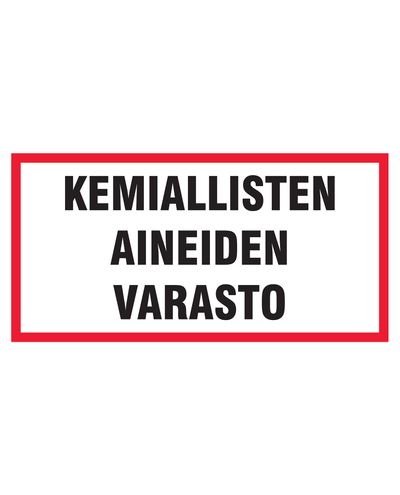 Kemikaalide hoiustamine, kleebis, 400x200 mm