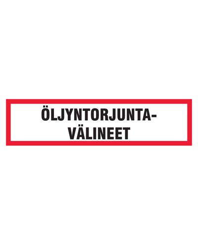 Õlireostuse tõrje varustus, kleebis, 400x200 mm