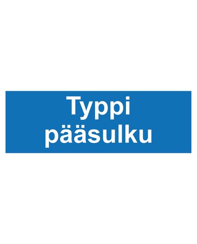 Lämmastiku peatihend, kleebis, 400x100 mm