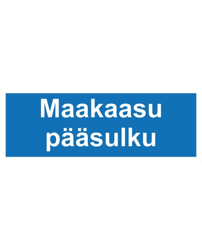 Maagaasi peaventiil, kleebis, 400x100 mm