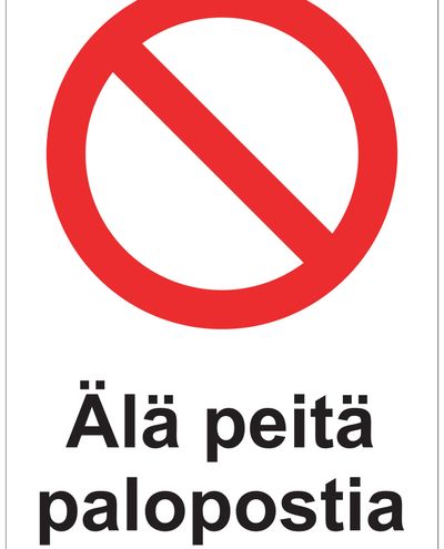 Ära kata tuletõrjehüdranti kinni, kleebis, 200x300 mm
