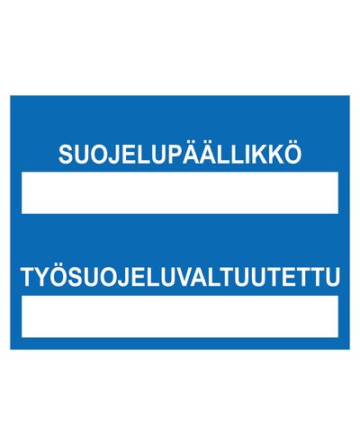 Tööohutusjuht, tööohutusvolinik, Kleebis, 300x400 mm