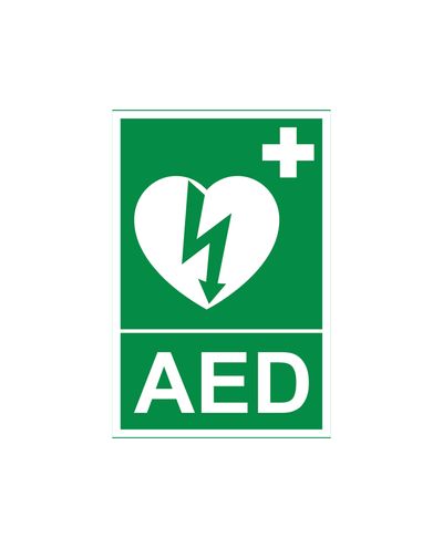 AED, helkurkleebis, 200x300 mm AED, helkurkleebis, 200x300 mm