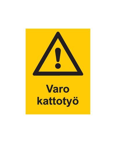 Ettevaatust katusetöödel, kleebis, 200x300 mm