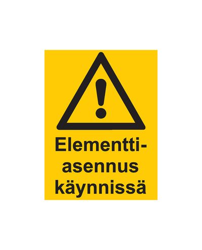 Elemendi paigaldus pooleli, Kleebis, 200x300 mm