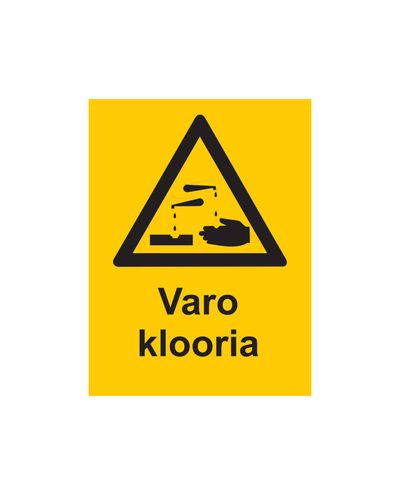 Hoidu kloorist, kleebis, 200x300 mm Hoidu kloorist, kleebis, 200x300 mm