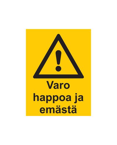 Hoiduge happe ja leelisega, kleebis, 200x300 mm