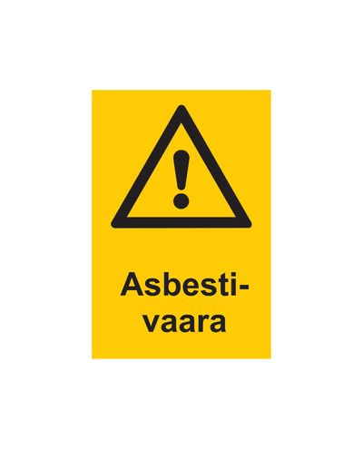 Asbestioht, kleebis, 200x300 mm