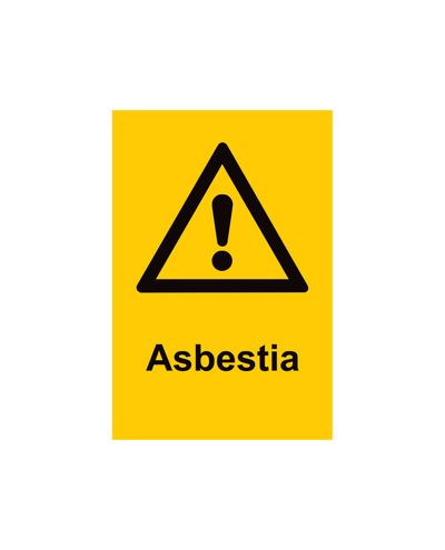 Asbest, kleebis, 200x300 mm