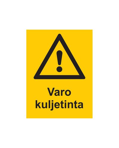 Hoiduge konveieri eest, kleebis, 200x300 mm