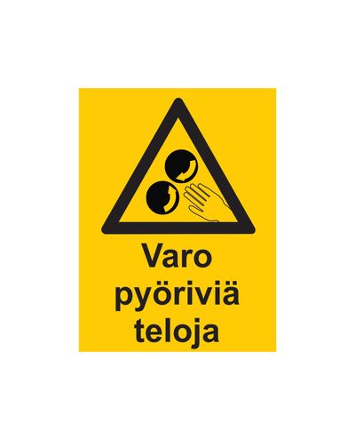 Hoiduge pöörlevate rullikutega, kleebis, 200x300 mm
