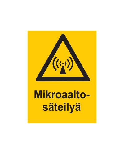Mikrolainekiirgus, kleebis, 200x300 mm