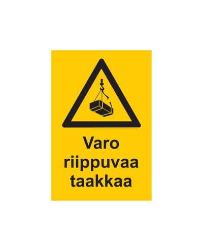 Hoiduge rippuva koorma eest, kleebis, 200x300 mm