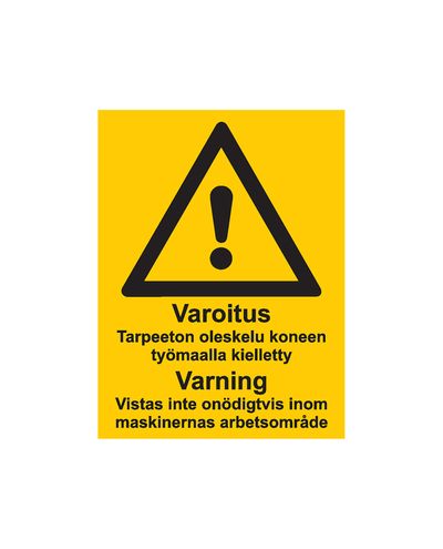 Hoiatus tarbetu peatumise eest, kleebis, 200x300 mm