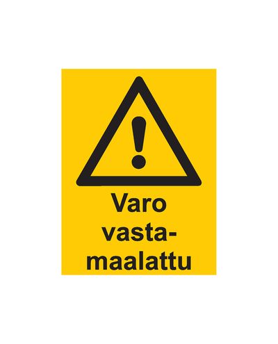 Ettevaatust, värskelt värvitud, kleebis, 200x300 mm