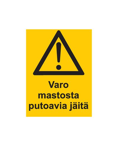 Hoiduge mastilt langeva jää eest, kleebis, 200x300 mm