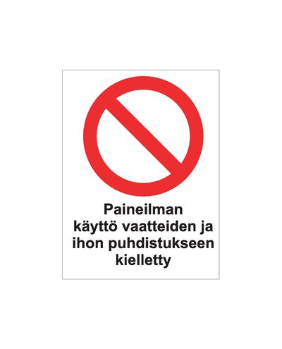 Suruõhu kasutamine, kleebis, 200x300 mm