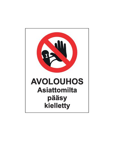 Avatud kaevandus, loata juurdepääs keelatud, kleebis, 200x300 mm