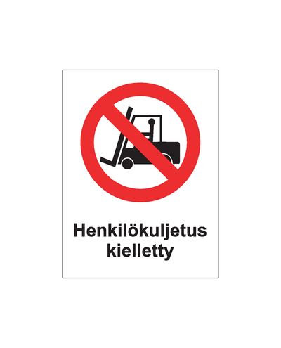 Reisijatevedu keelatud, kleebis, 200x300 mm