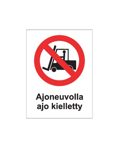 Sõita keelatud, kleebis, 200x300 mm