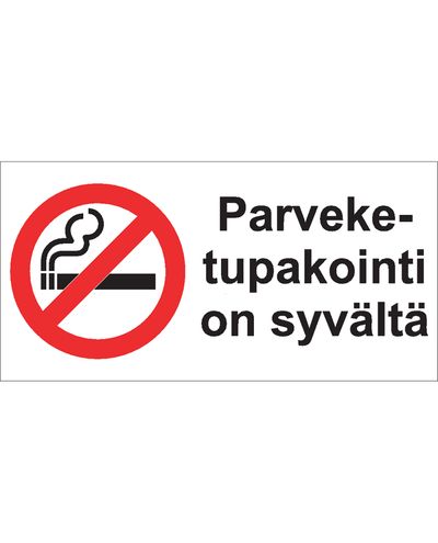 Rõdul suitsetamine on tõsine asi, kleebis, 400x200 mm