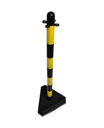Plastikust ketipost kollane/must