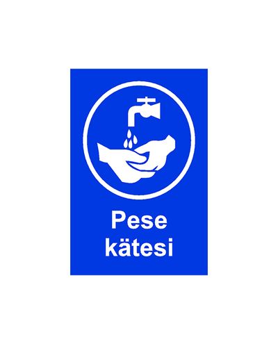 Pese käsi, kleebis, 200x300 mm