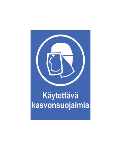 Kandke näomaske, kleebis, 200x300 mm